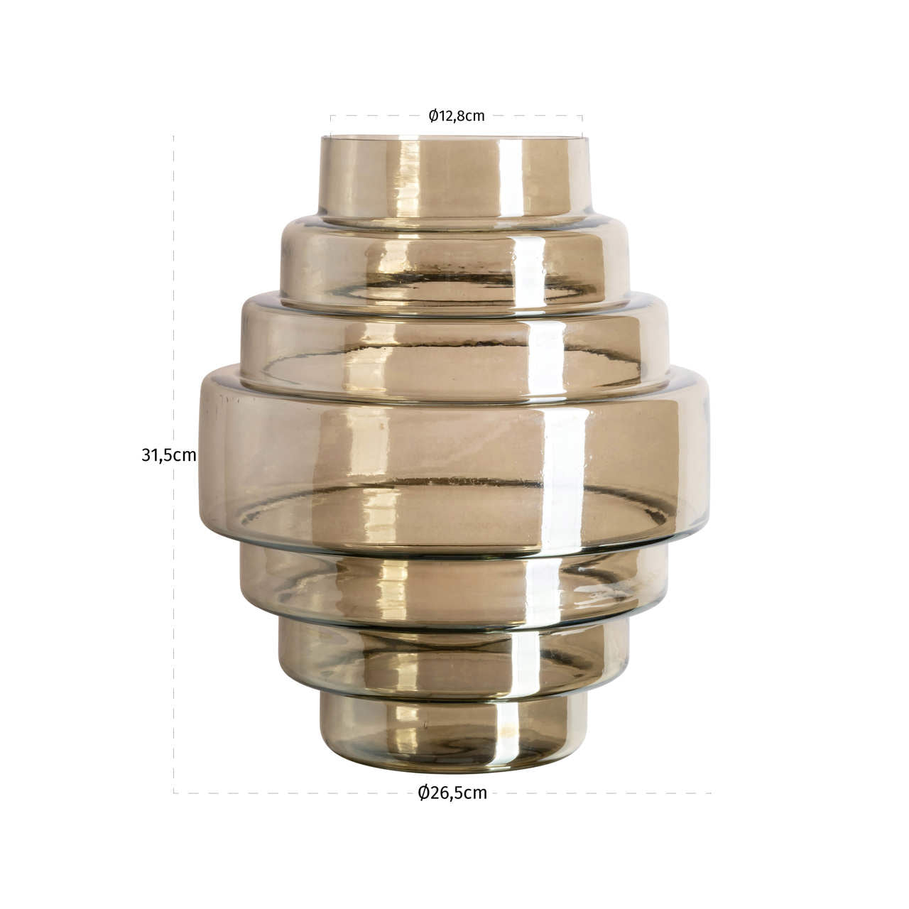 Vase Liosa smoke large