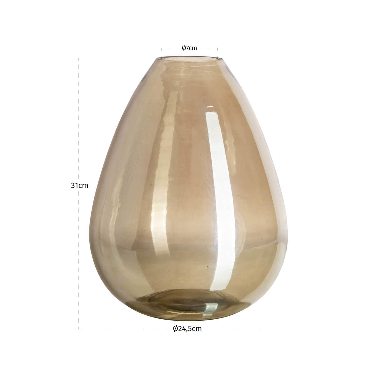 Vase Noor smoke