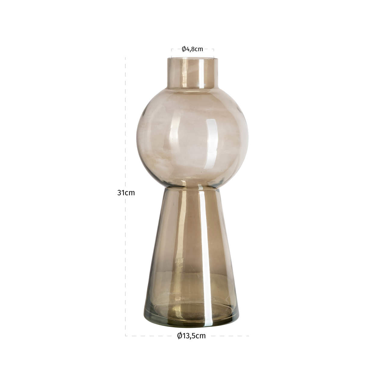 Vase Sera smoke small