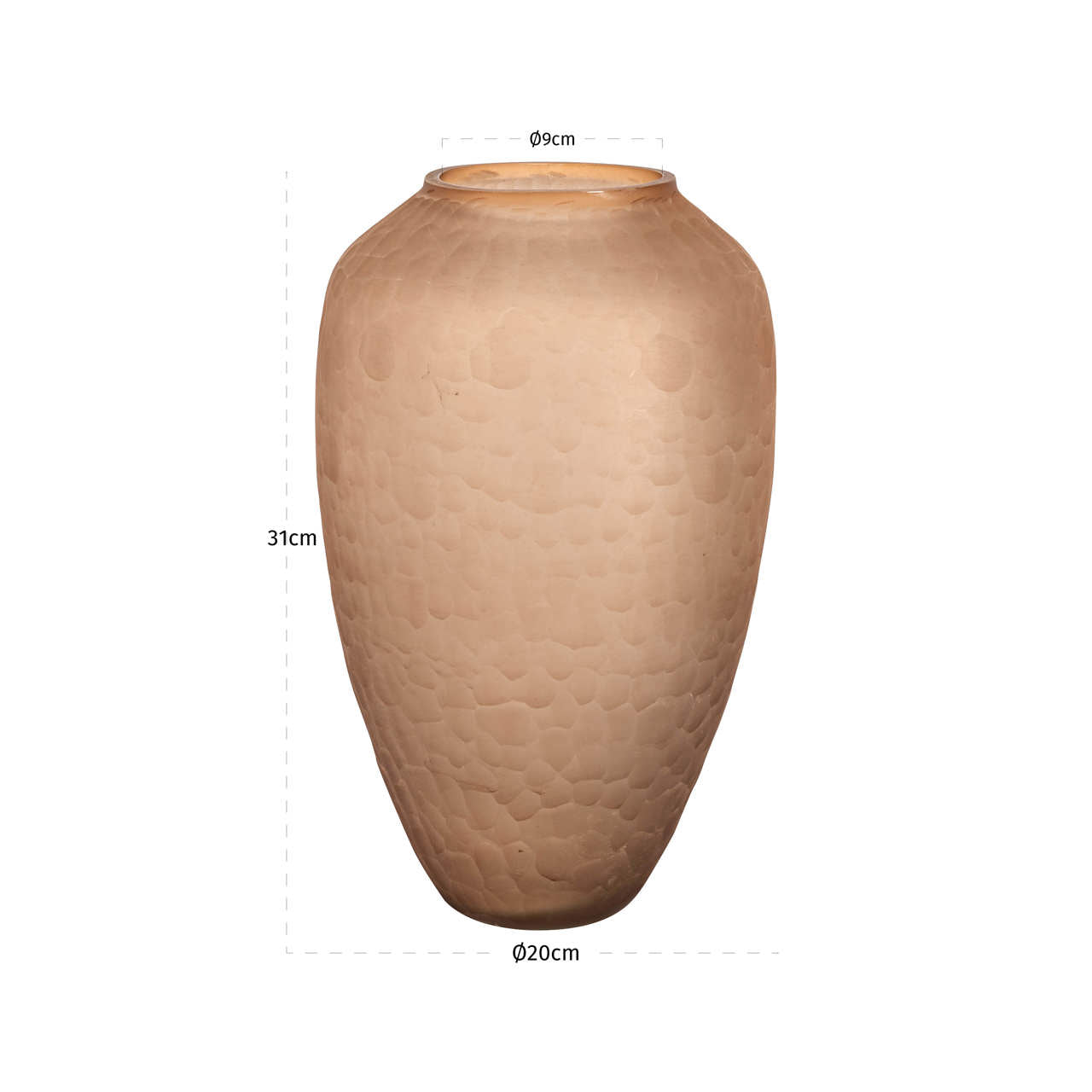 Vase Vera brown