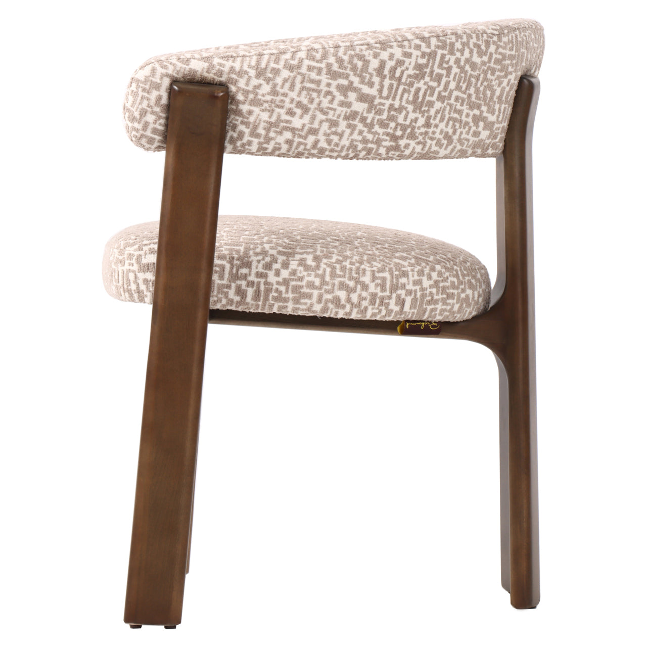 Dining chair Contigo natural geo