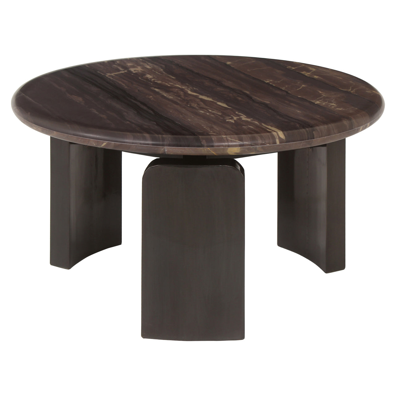Coffee table Menton burgundy (Set of 2)