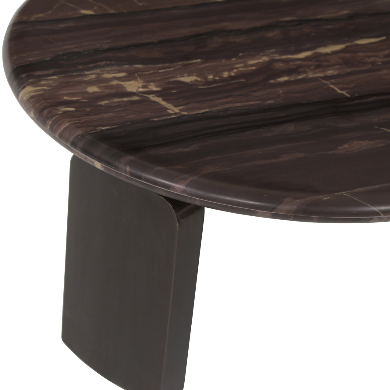 Coffee table Menton burgundy (Set of 2)