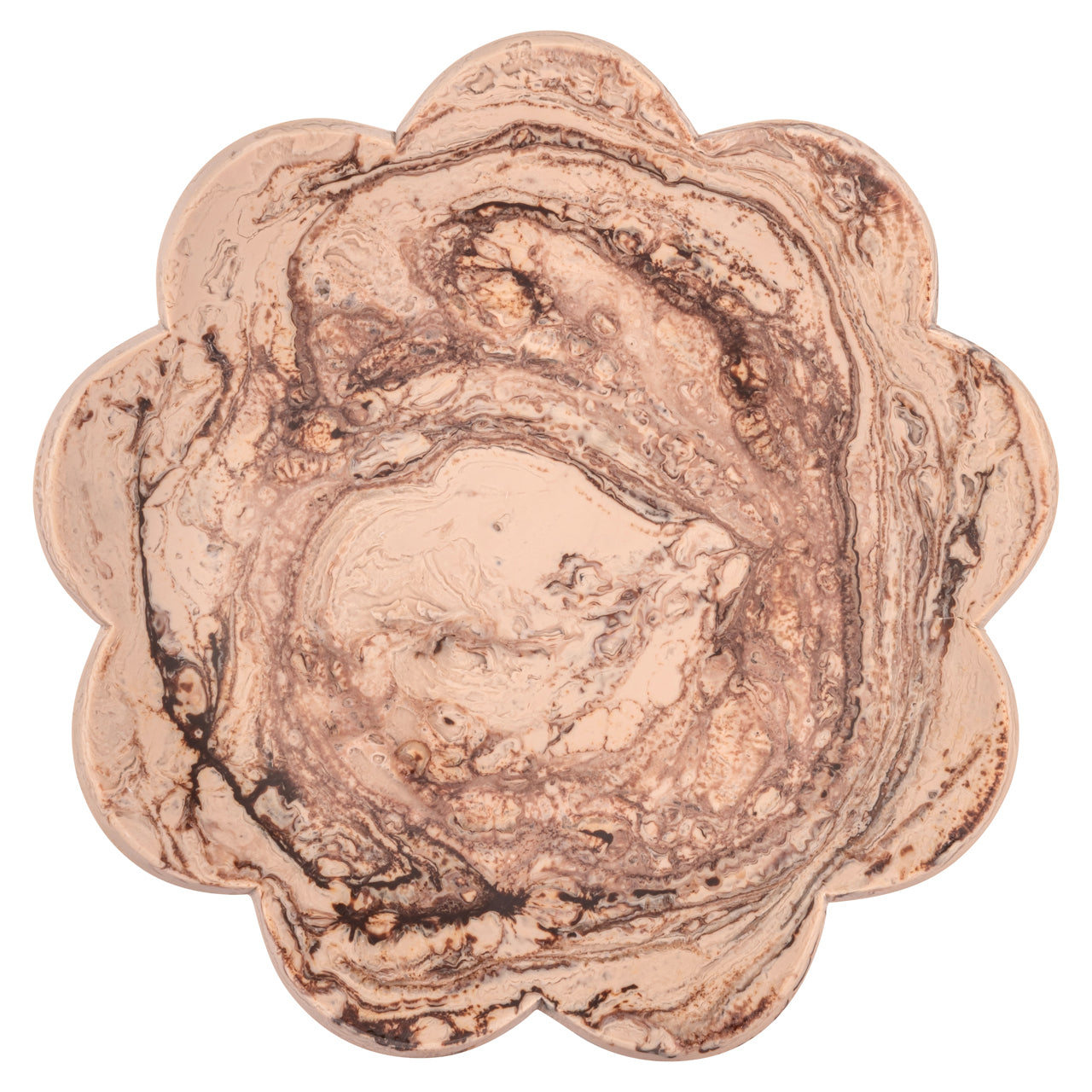 Bowl Peony chocolat brown