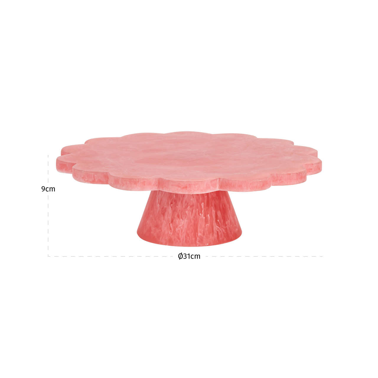 Cake plate Lone pink