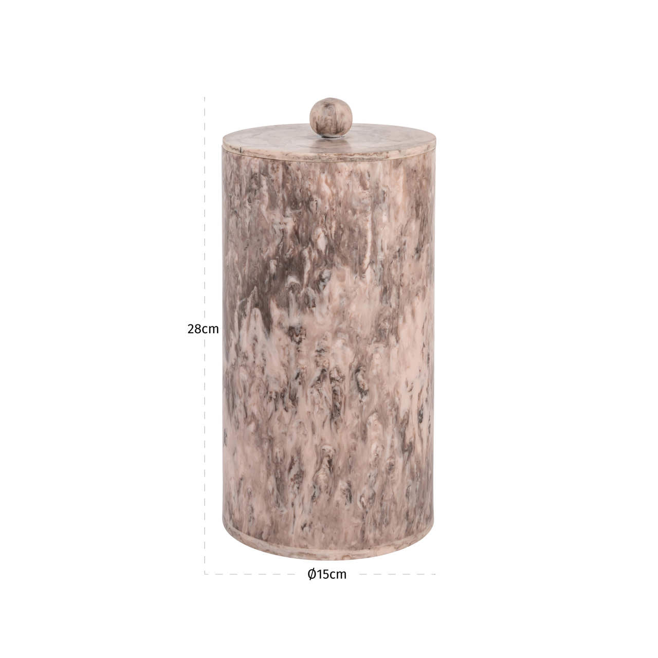 Storage box Rosaline chocolat brown storage jar large