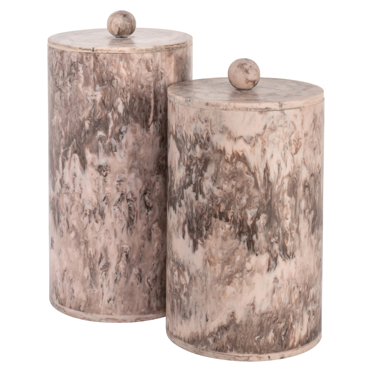 Storage box Rosaline chocolat brown storage jar large