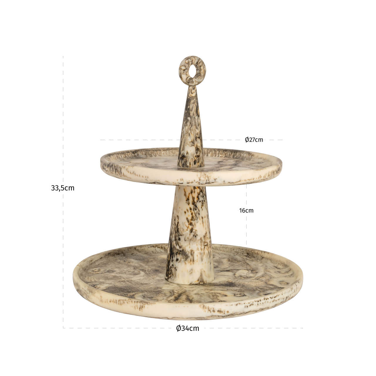 Cake plate Posy natural