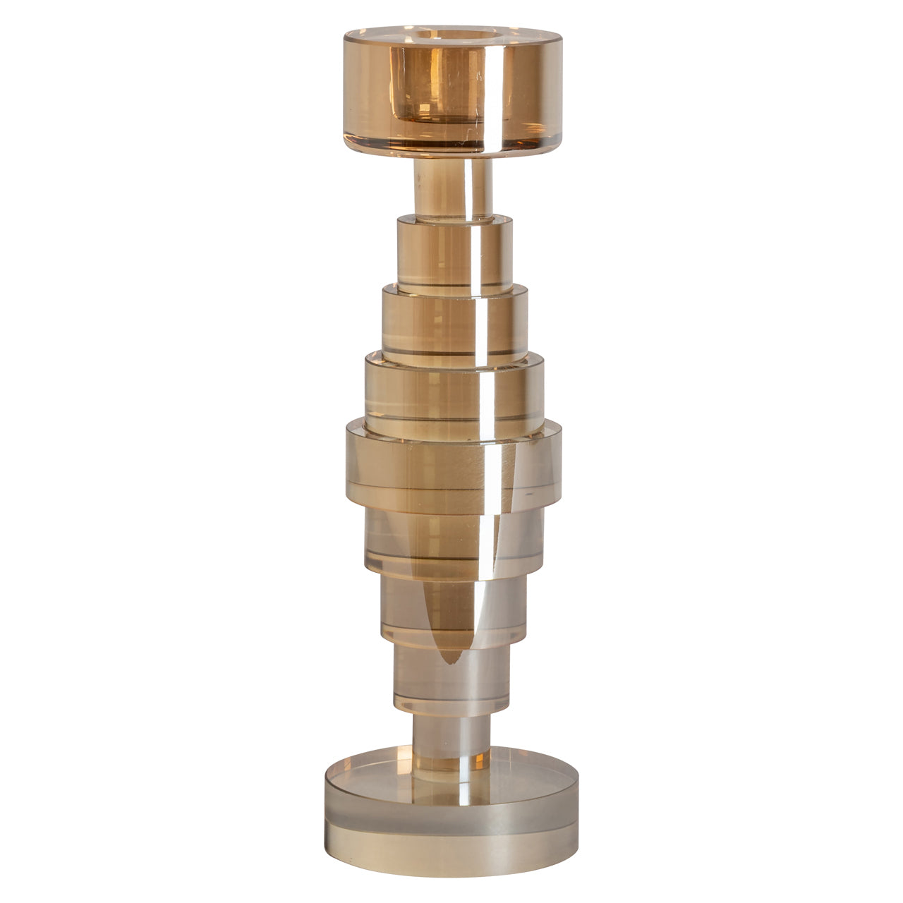 Candle holder Bryn Champagne small