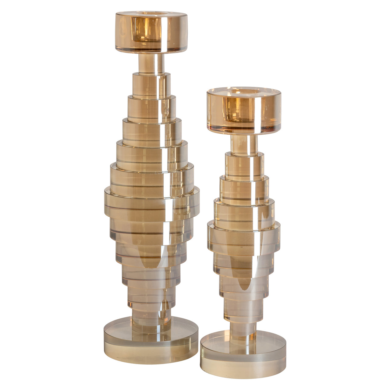 Candle holder Bryn Champagne small