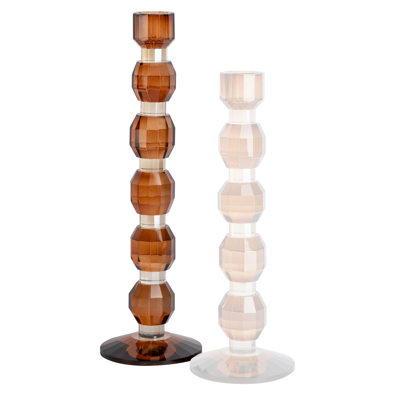 Candle holder Lowan brown large