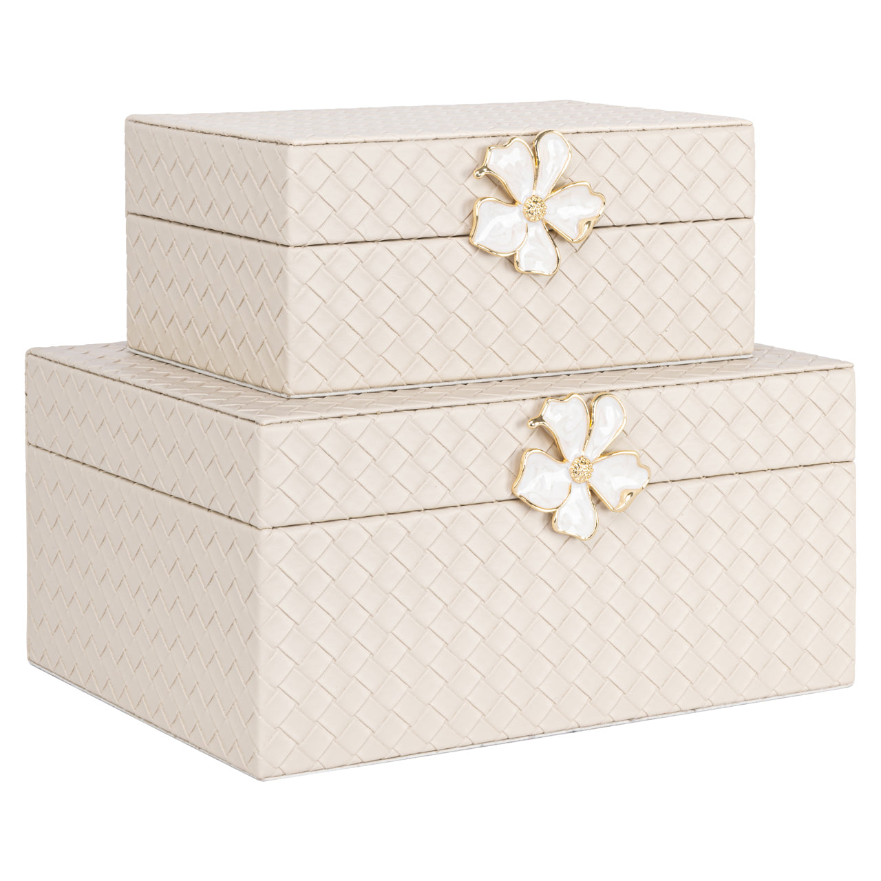Storage box Lillie ivory small