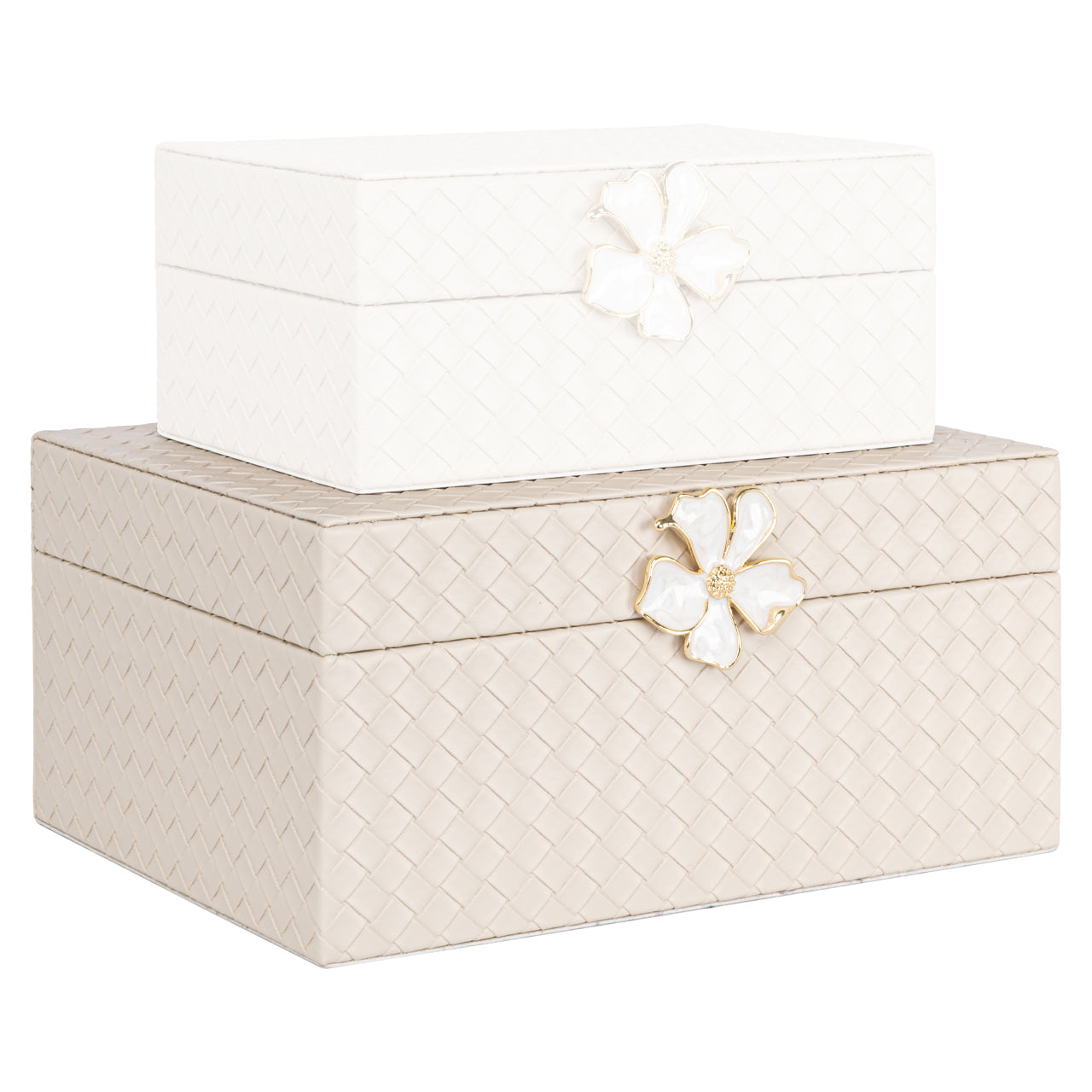 Storage box Lillie ivory large