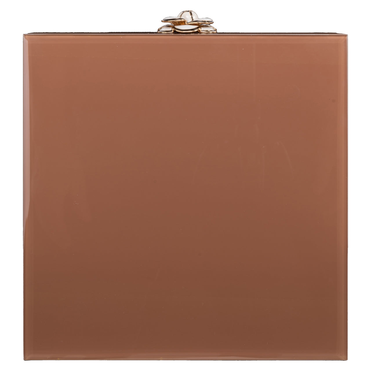 Storage box Floral brown large