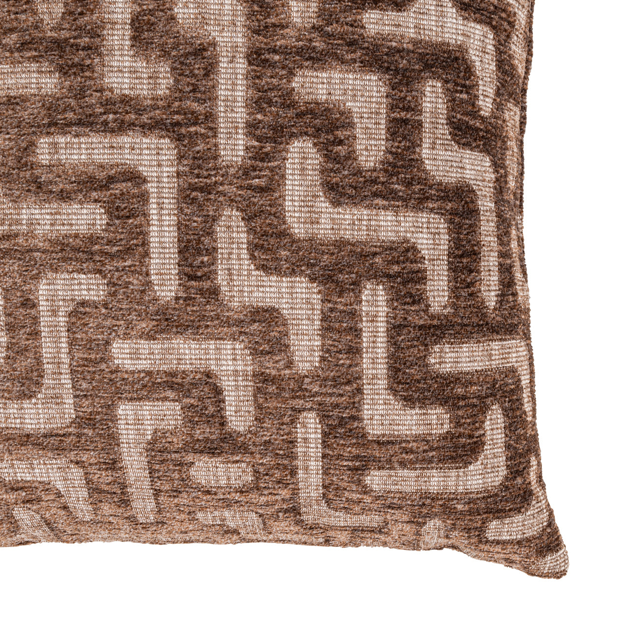 Cushion Ivy brown labyrinth