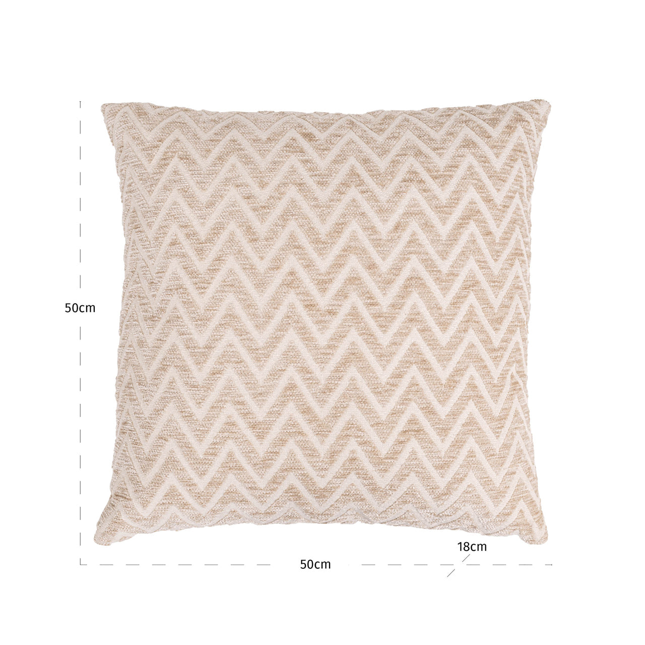 Cushion Cassy beige chevron