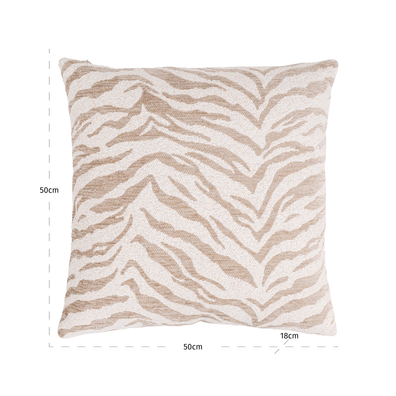 Cushion Eliza beige tiger