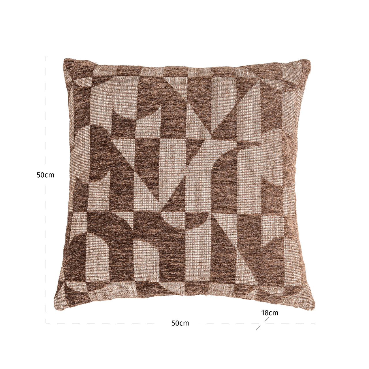 Cushion Aria brown geomatric