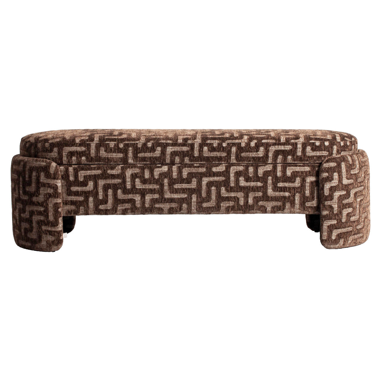Bench Cupid brown labyrinth with storage