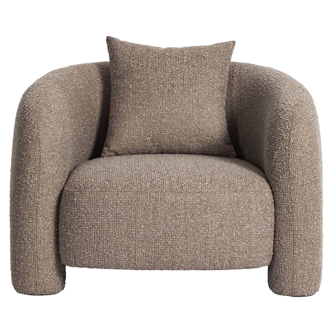 Lounge chair Tuscany mocca chunky