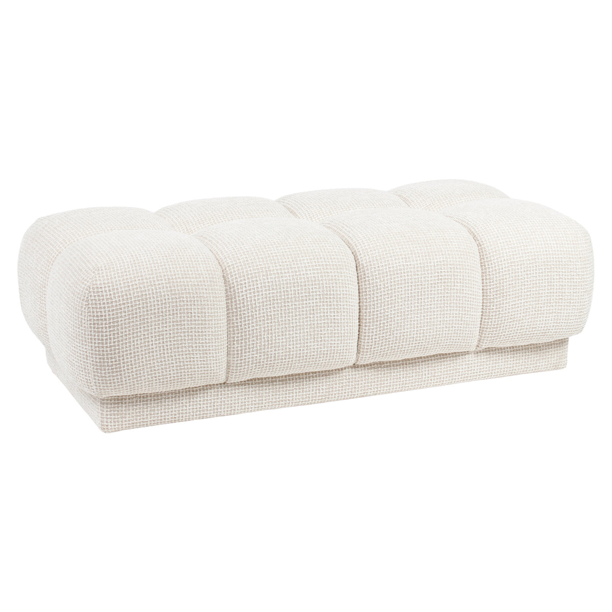 Pouffe & Footstool Noah beige blockweave