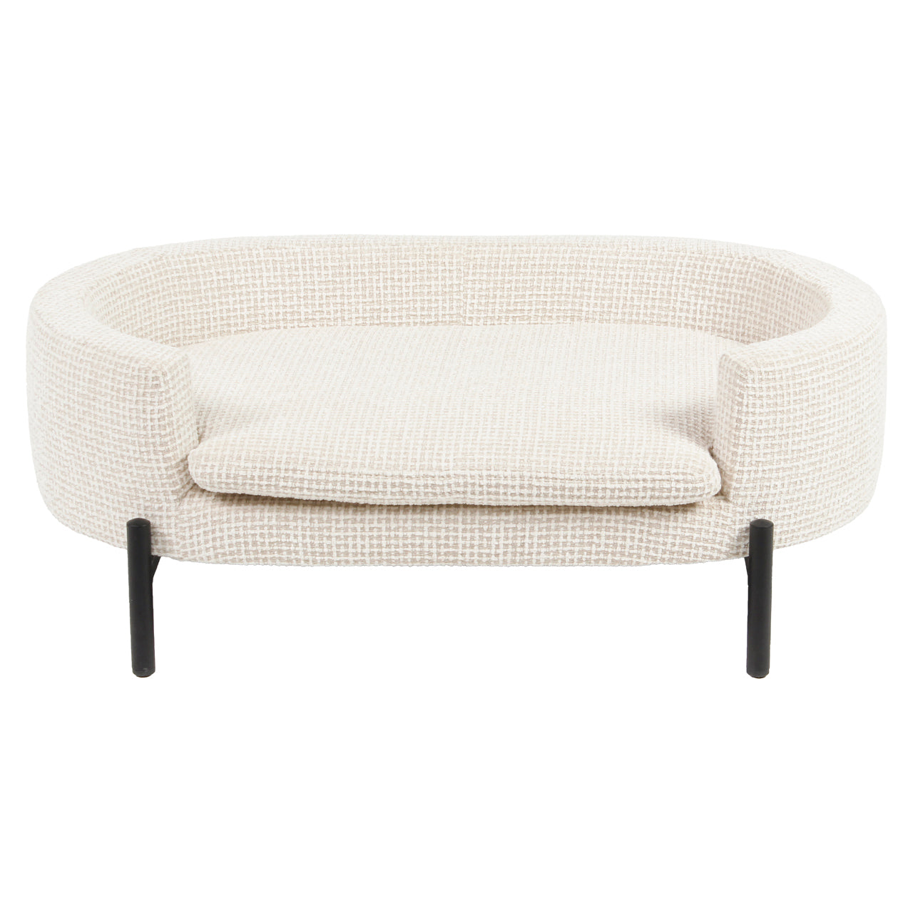 Pet bed Dolly beige blockweave