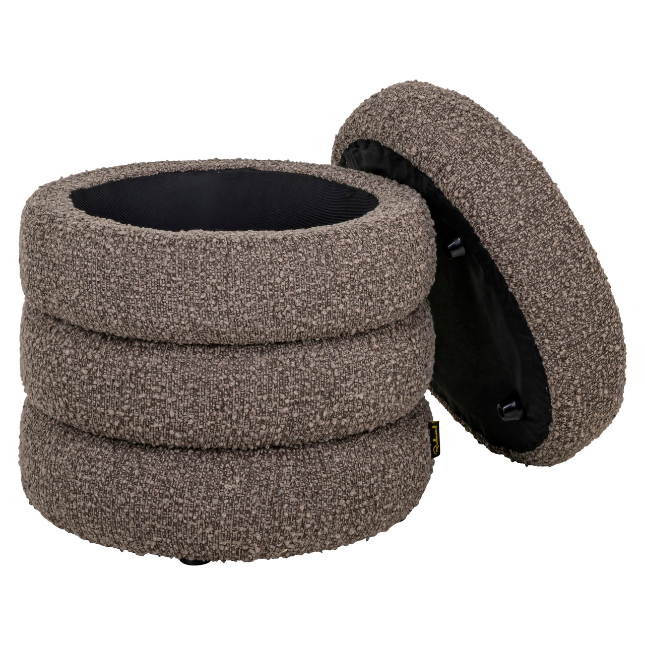 Pouffe & Footstool Adele brown chunky