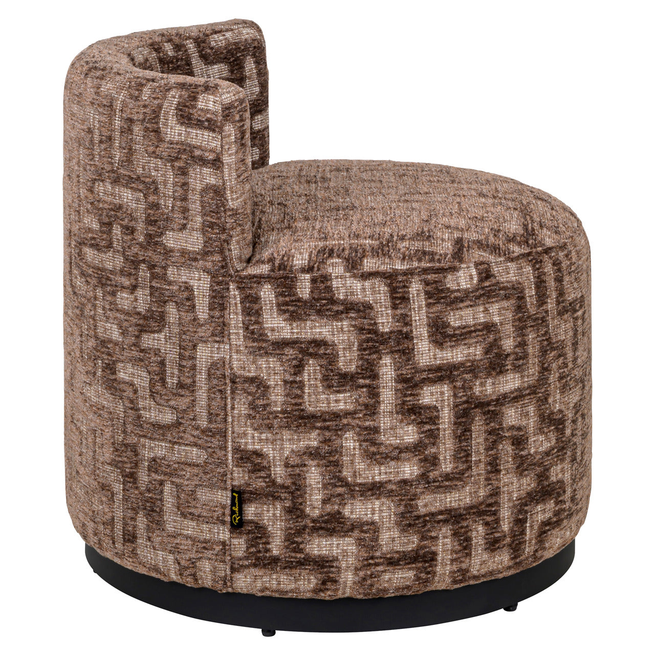 Lounge chair Franny brown labyrinth