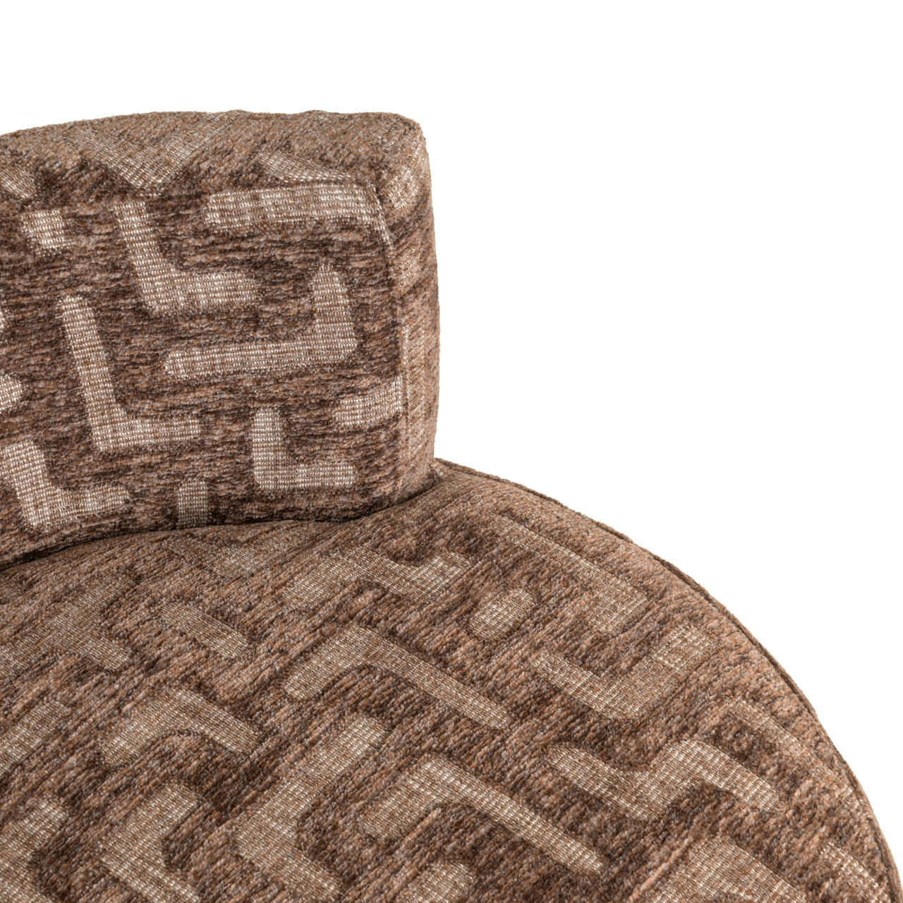 Lounge chair Franny brown labyrinth