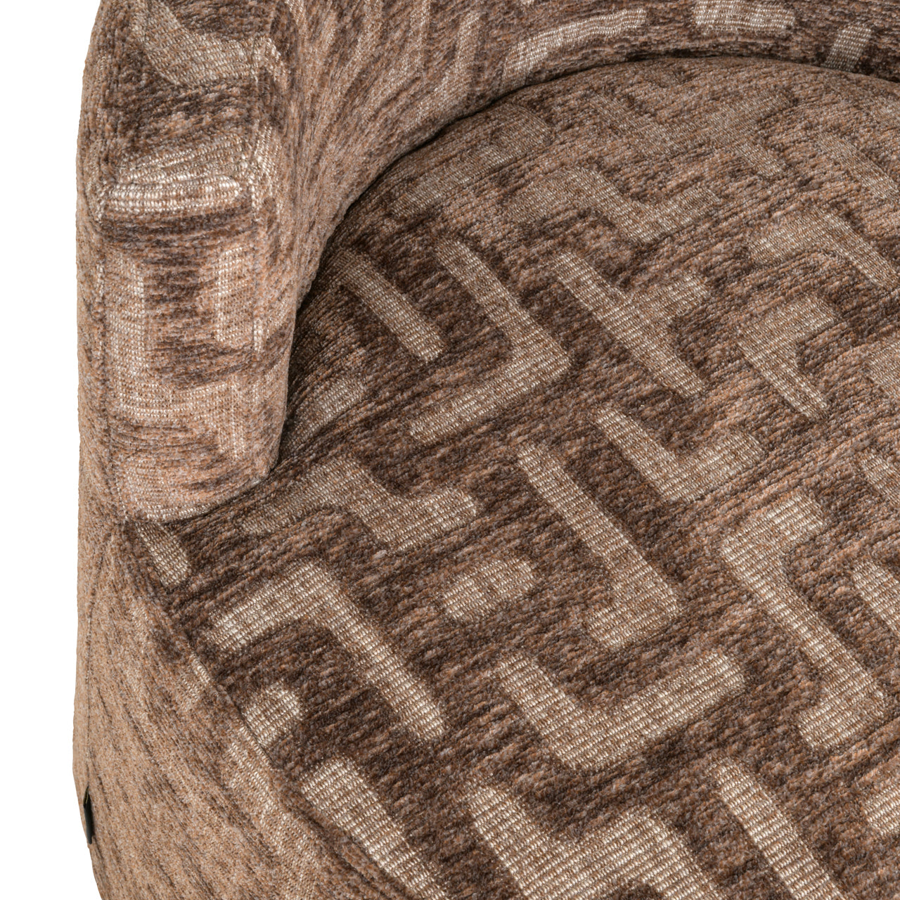 Lounge chair Franny brown labyrinth