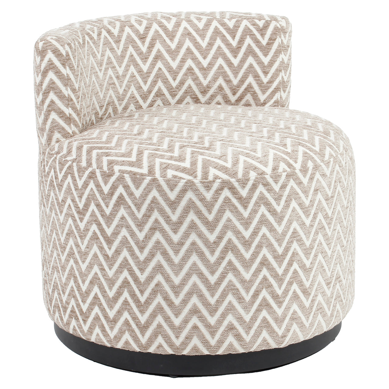 Lounge chair Franny sand chevron