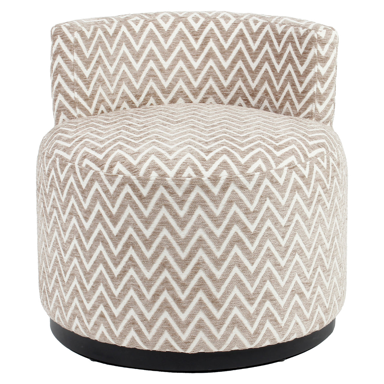Lounge chair Franny sand chevron