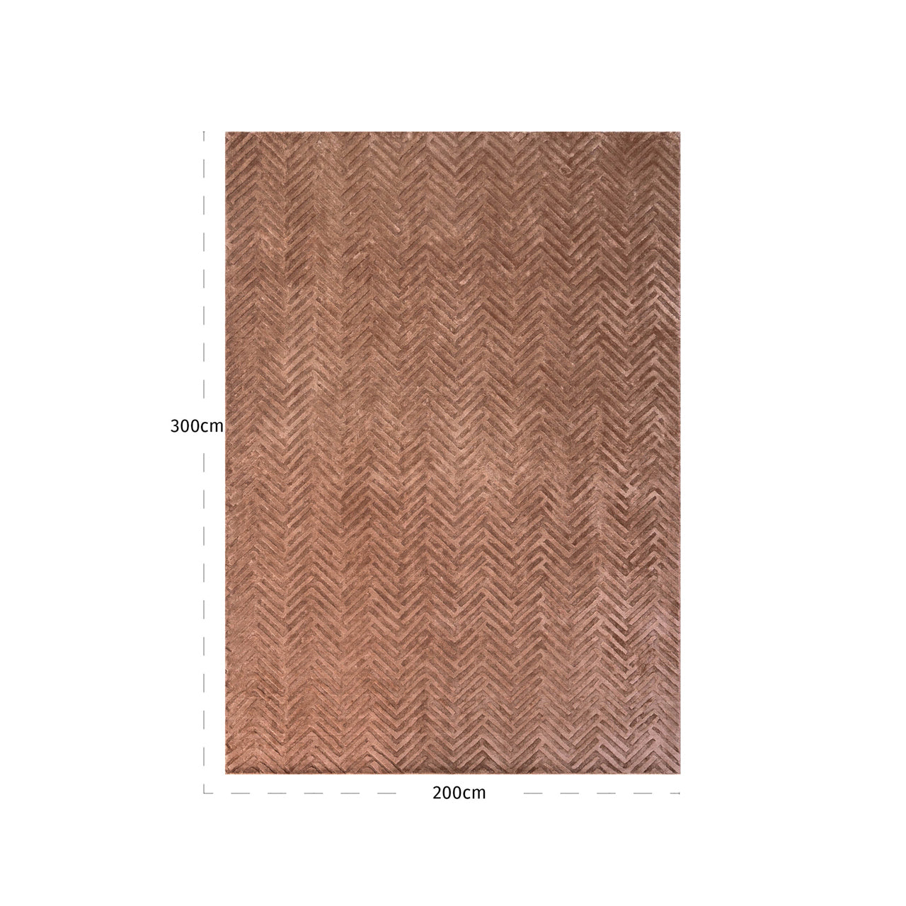 Carpet Velay Coffee 200x300