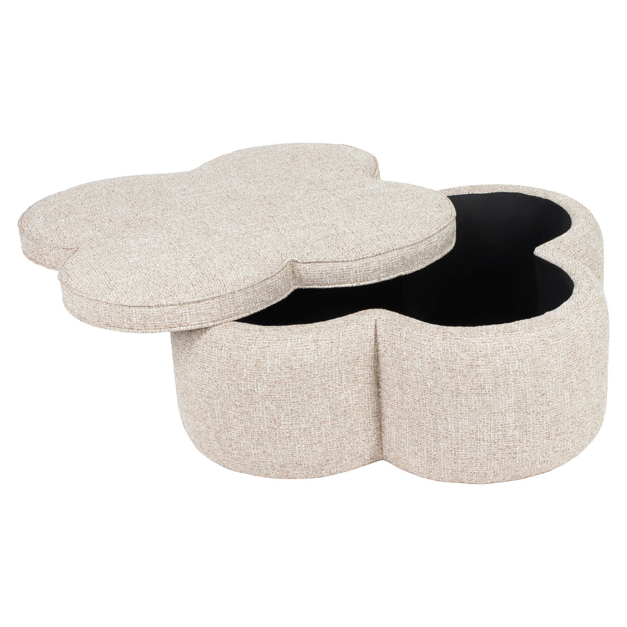 Pouffe & Footstool Corbeau sand tweed
