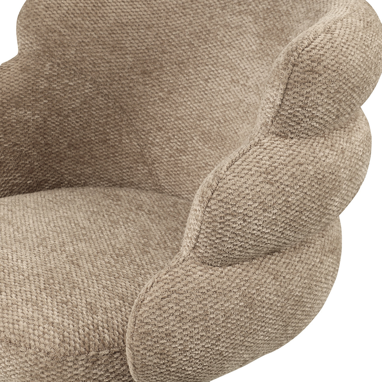 Dining chair Kayla mocca boldweave swivel