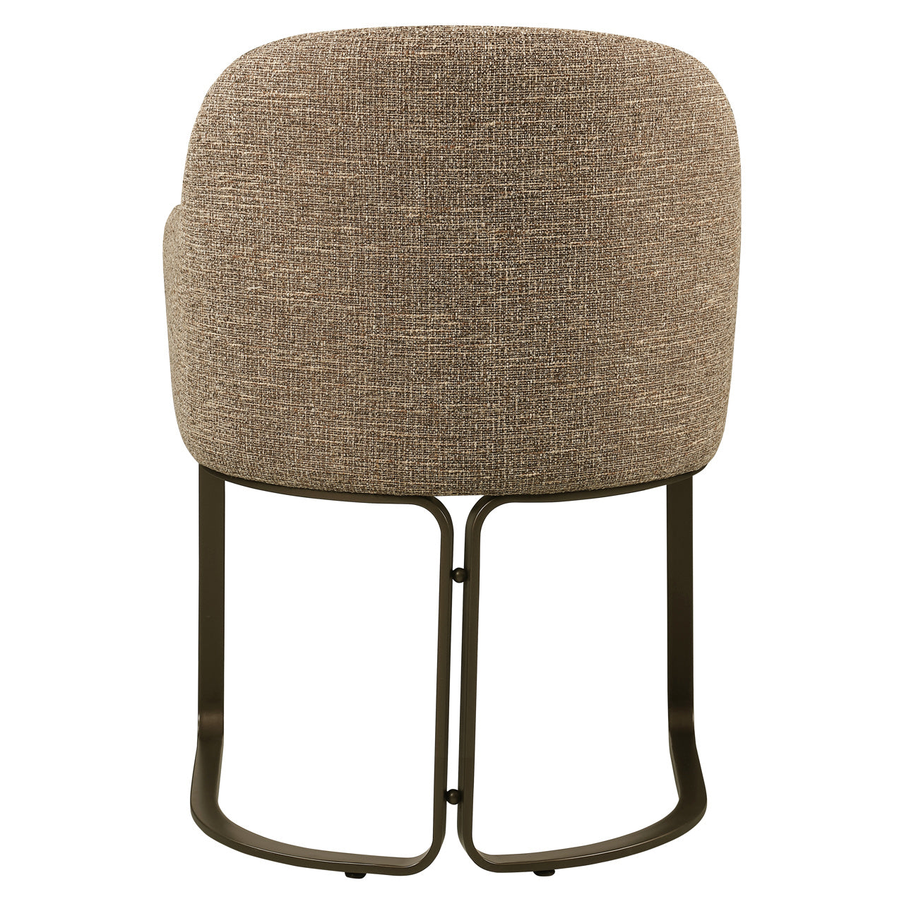 Dining chair Hadley brown tweed fire retardant