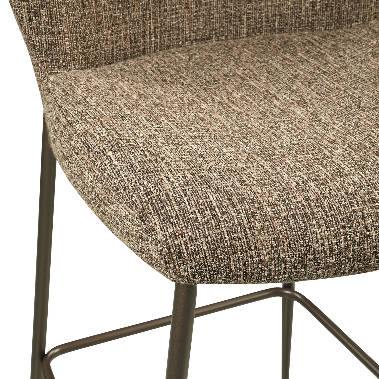 Counter stool Odarby brown tweed fire retardant