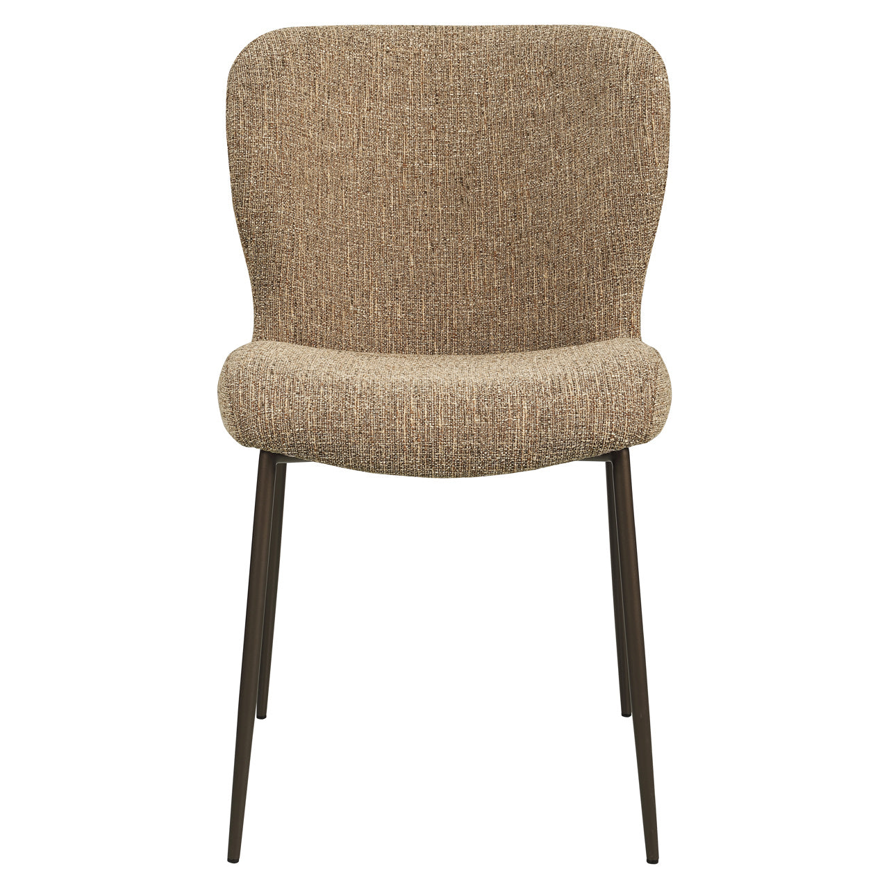 Dining chair Odarby brown tweed fire retardant (Set of 2)