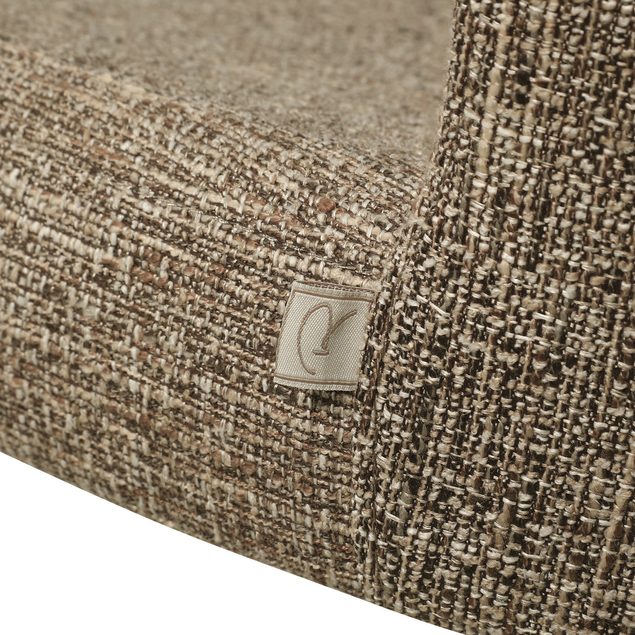 Dining chair Odarby brown tweed fire retardant (Set of 2)