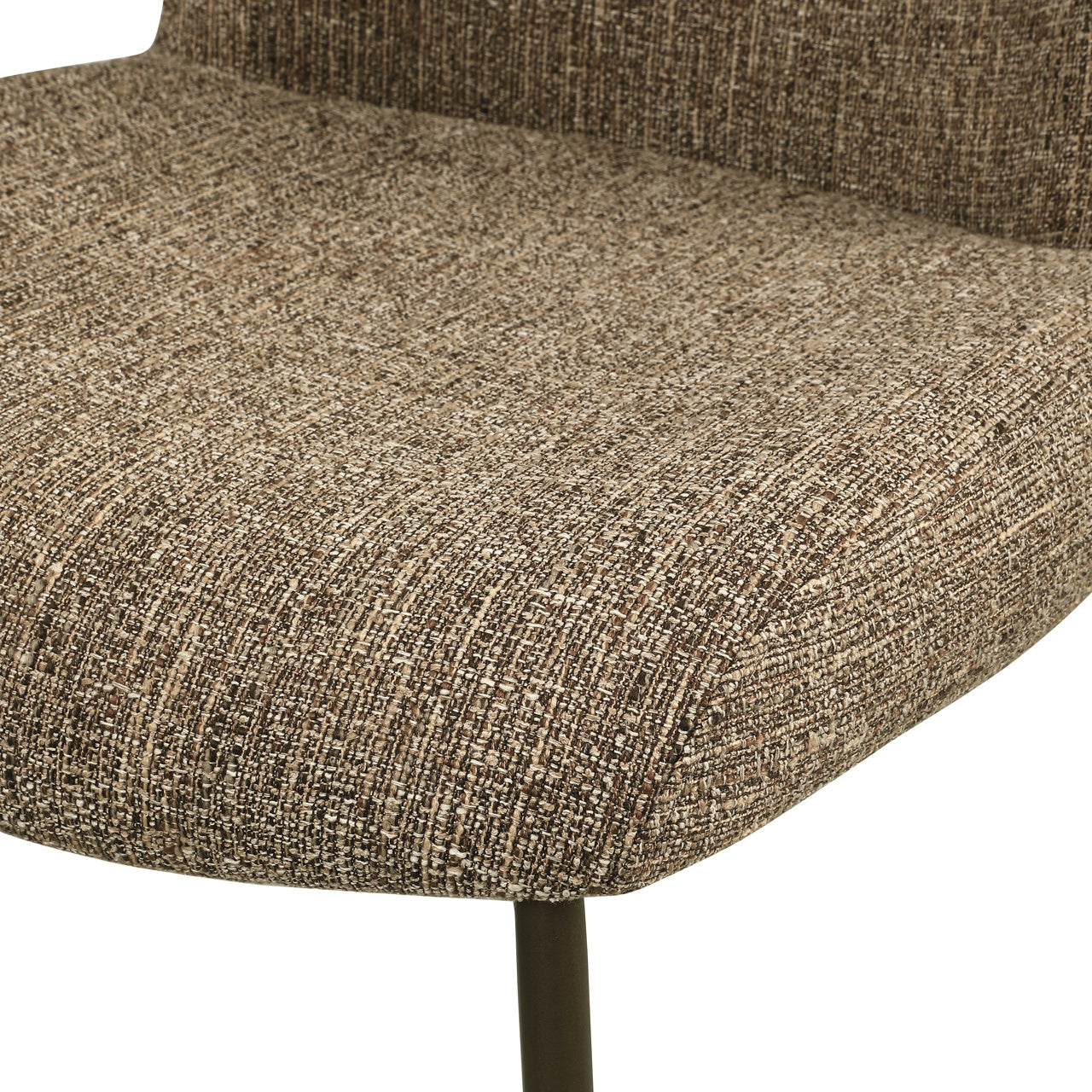 Dining chair Odarby brown tweed fire retardant (Set of 2)