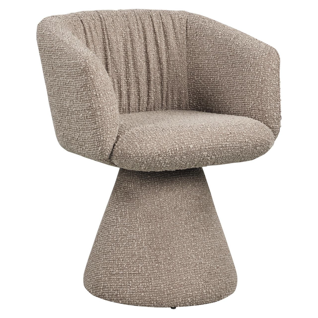Dining chair Madeline mocca chunky swivel
