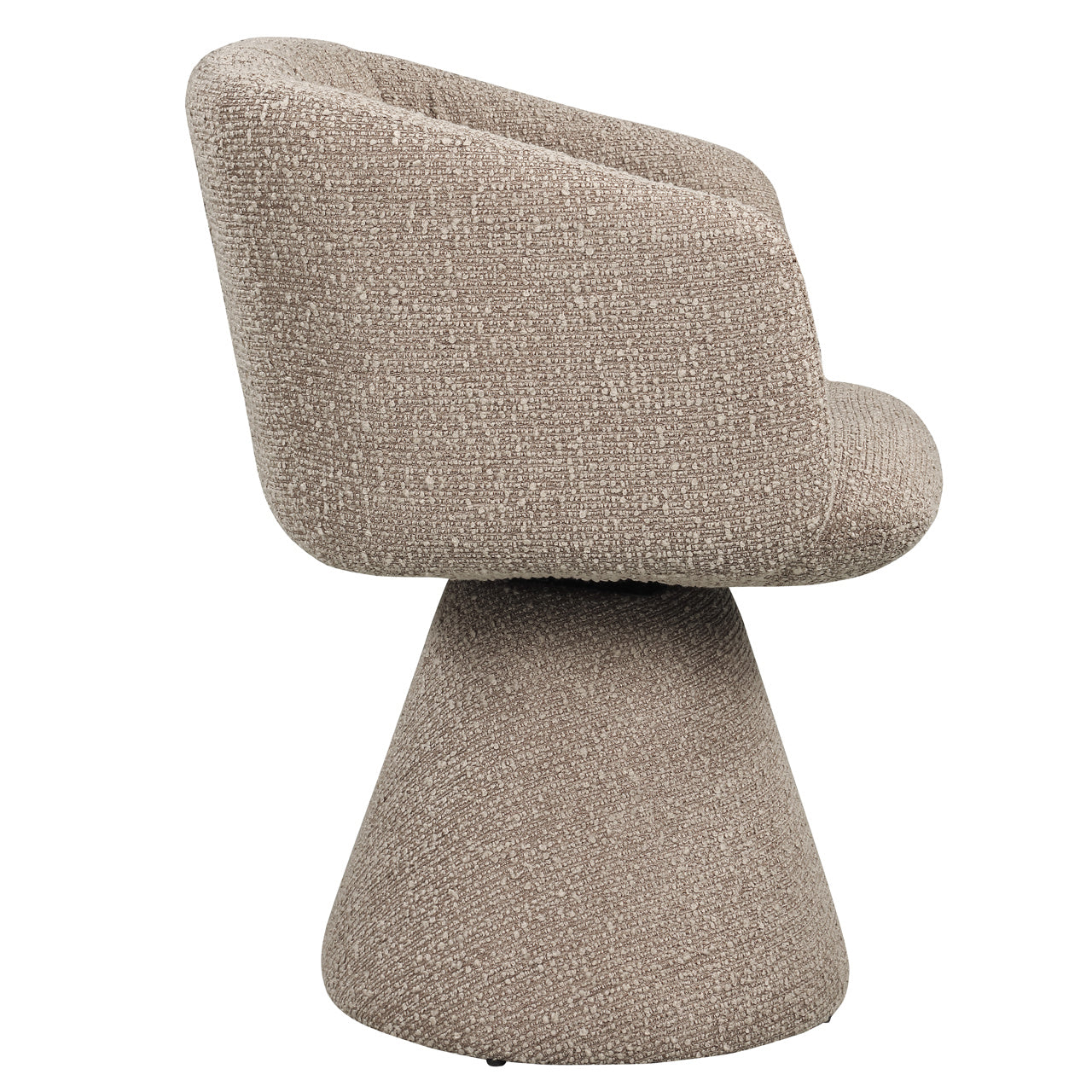 Dining chair Madeline mocca chunky swivel