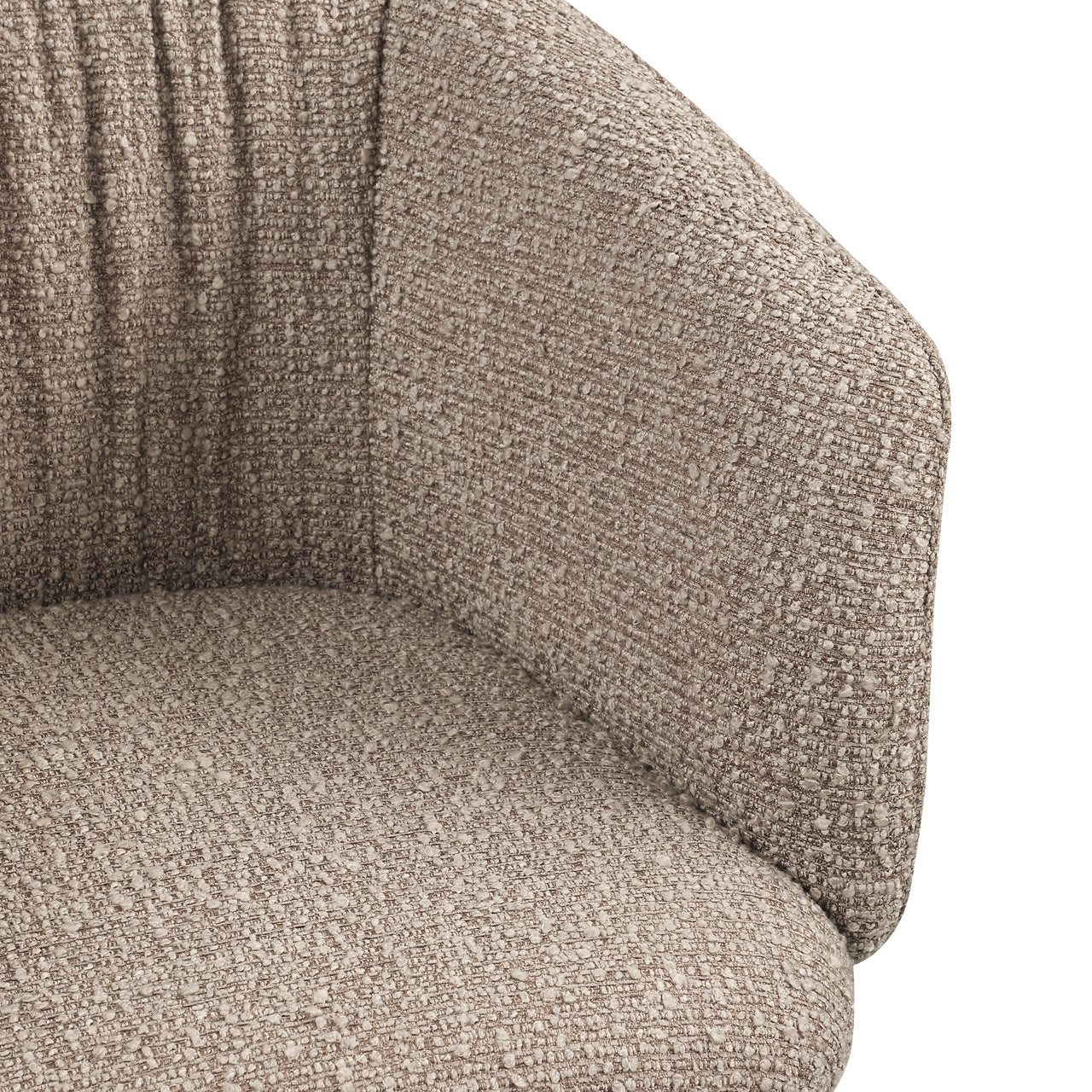 Dining chair Madeline mocca chunky swivel