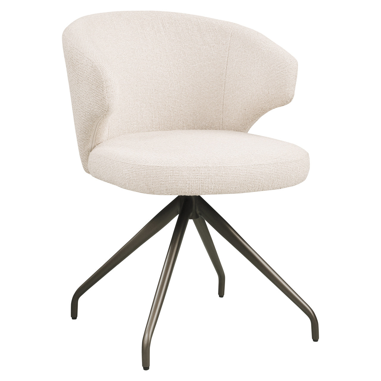 Dining chair Milly biscotti swivel