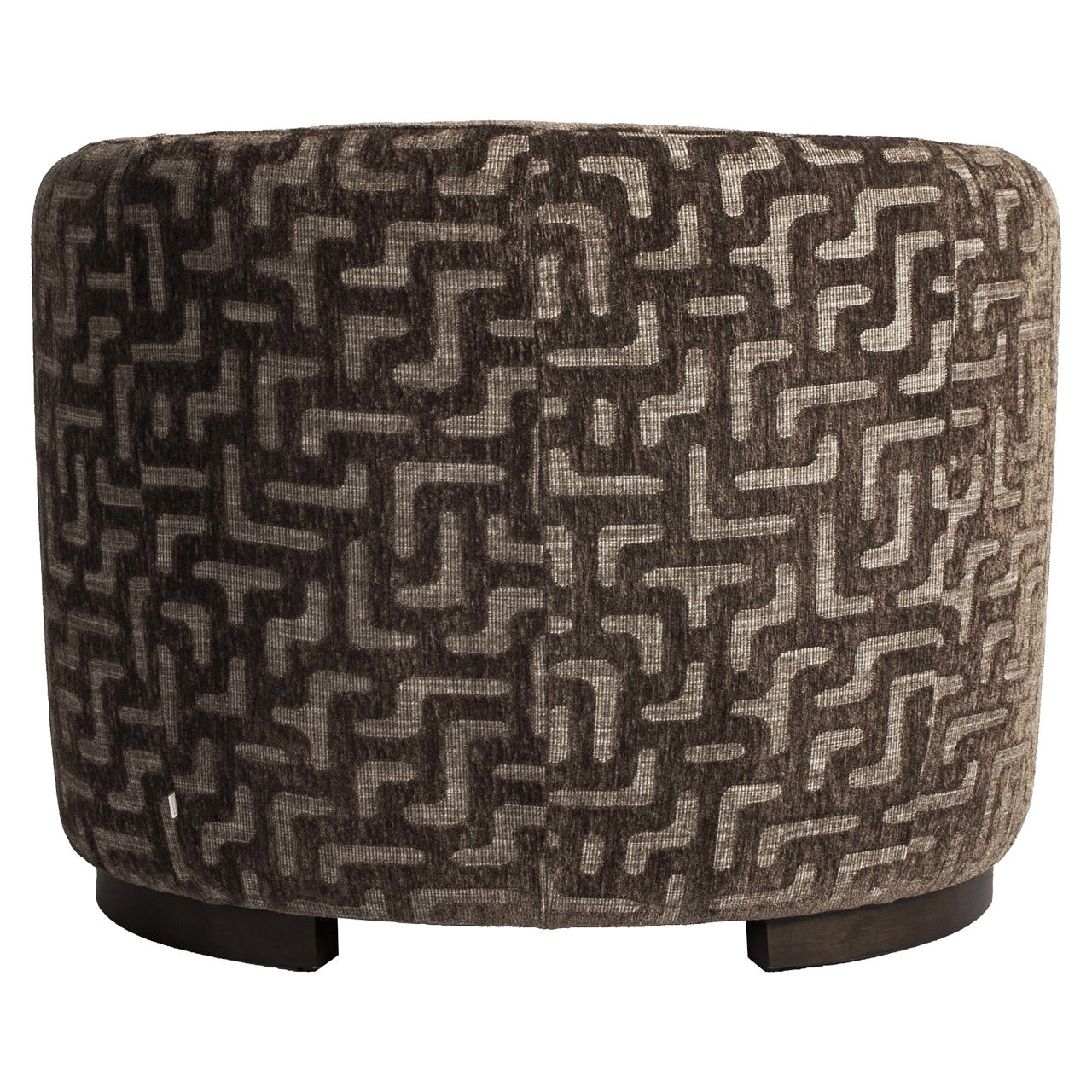 Lounge chair Hannah brown labyrinth fire retardant