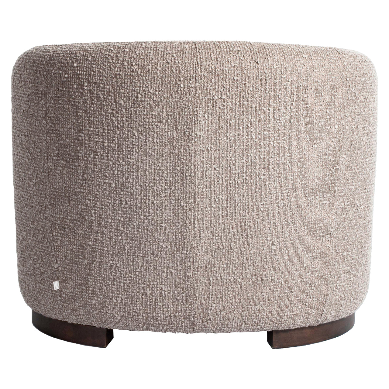 Lounge chair Hannah mocca chunky fire retardant