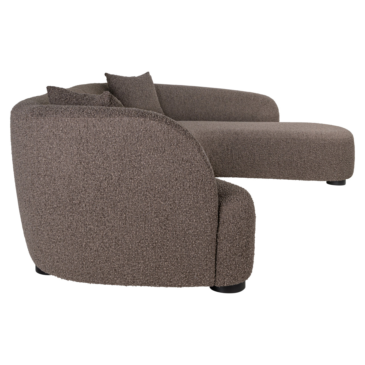 Sofa Pandora brown chunky lounge right