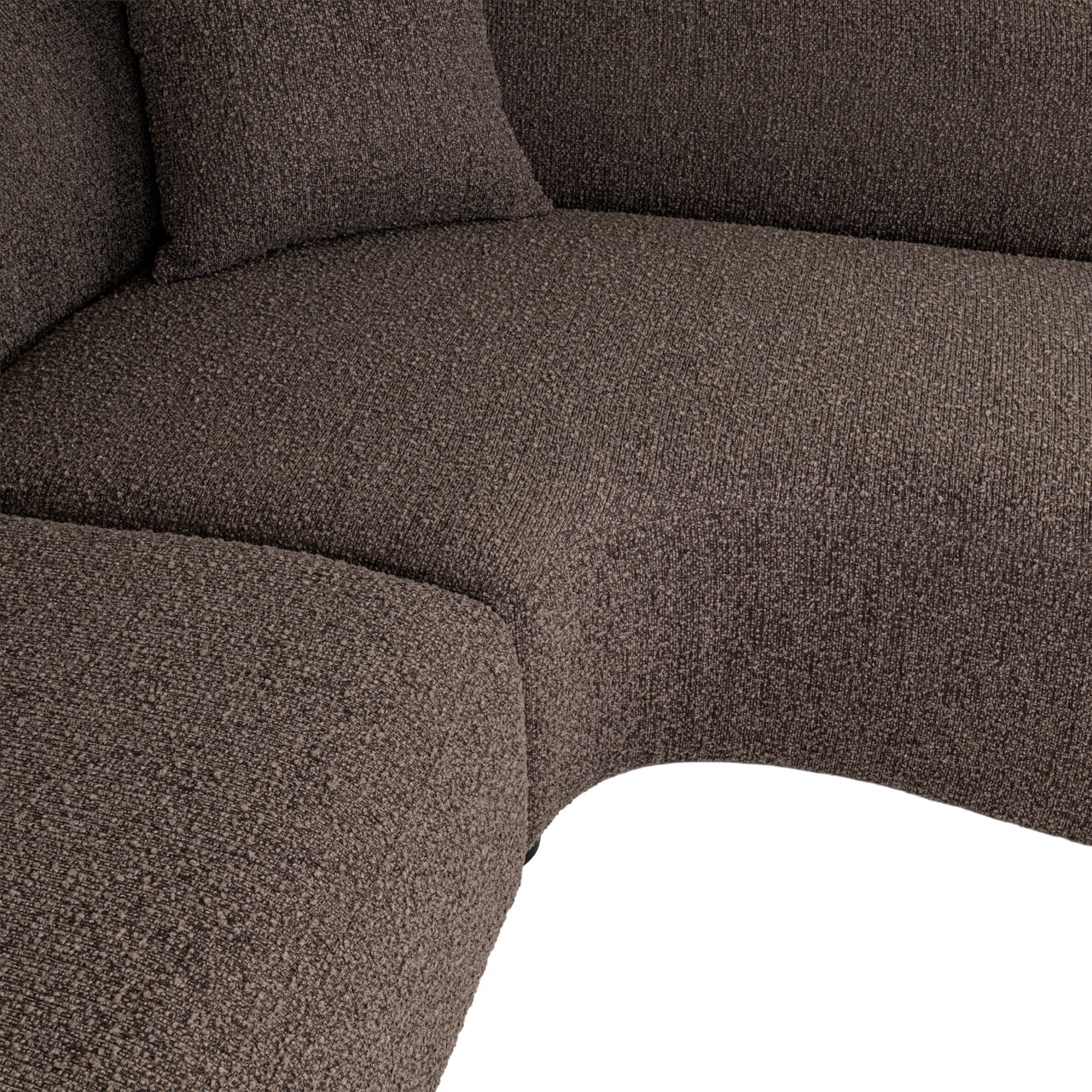 Sofa Pandora brown chunky lounge right