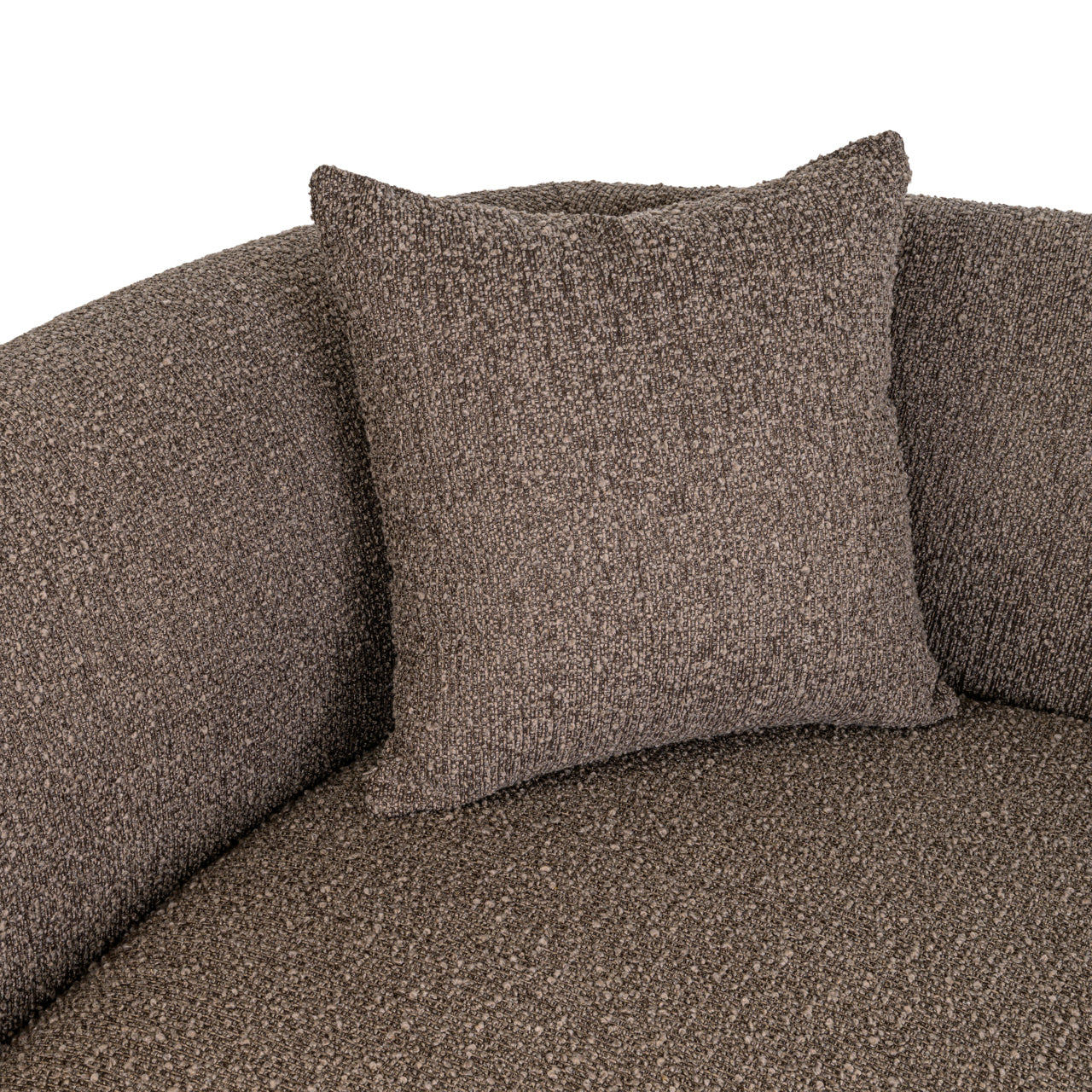 Sofa Pandora brown chunky lounge left