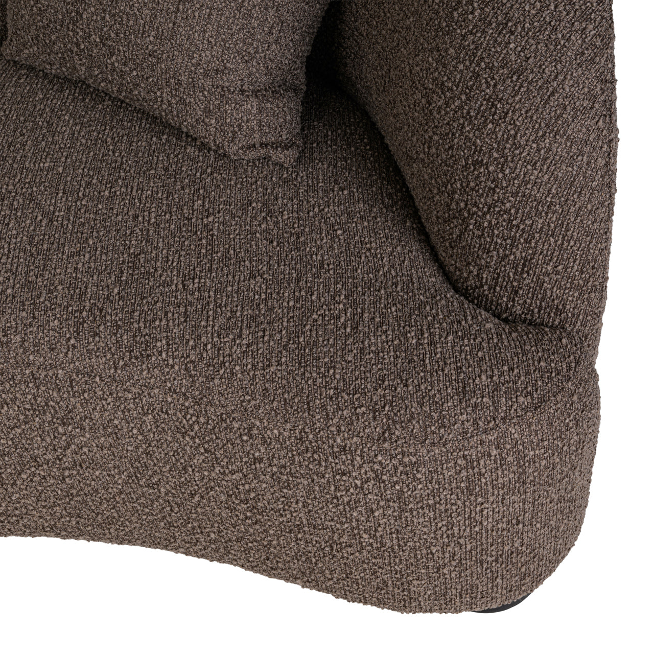 Sofa Pandora brown chunky lounge left